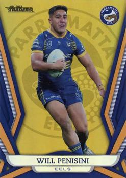 2023 NRL Traders Titanium - Gold Pearl Special #GS099 Will Penisini Front